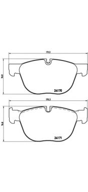 Тормозные колодки BREMBO P 06 049
