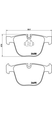 Тормозные колодки BREMBO P 06 050