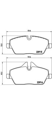 Гальмівні колодки BREMBO P 06 067