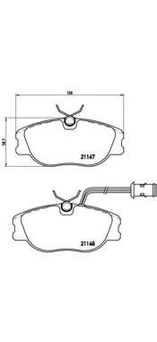 Тормозные колодки BREMBO P 23 041