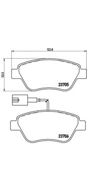 Тормозные колодки BREMBO P 23 085
