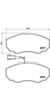 Тормозные колодки BREMBO P 23 091