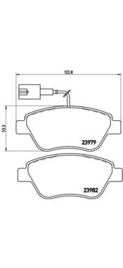 Тормозные колодки BREMBO P 23 108