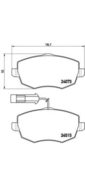 Гальмівні колодки BREMBO P 23 128