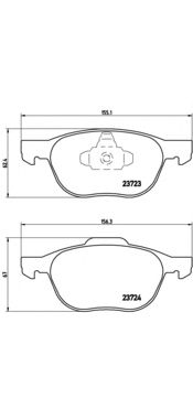Тормозные колодки BREMBO P 24 061