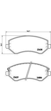 Тормозные колодки BREMBO P 37 007