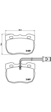 Тормозные колодки BREMBO P 44 004