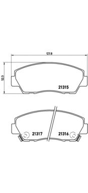 Тормозные колодки BREMBO P 49 014
