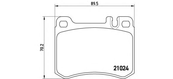Тормозные колодки BREMBO P 50 014