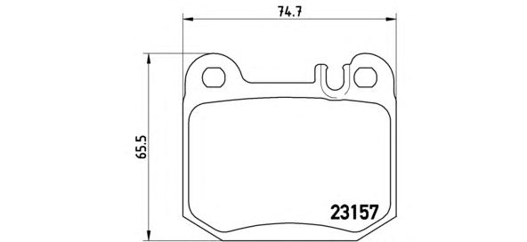 Тормозные колодки BREMBO P 50 043