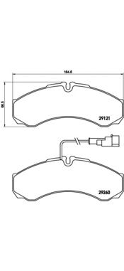 Тормозные колодки BREMBO P 56 069
