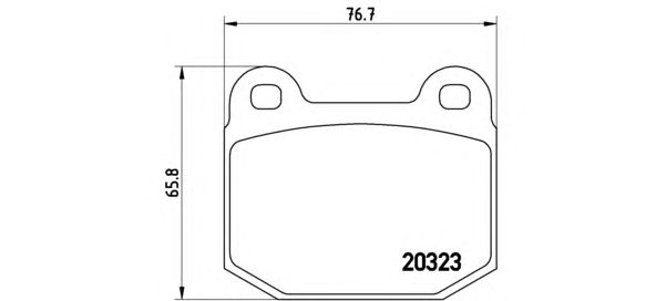 Тормозные колодки BREMBO P 59 004