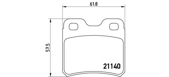 Тормозные колодки BREMBO P 59 018
