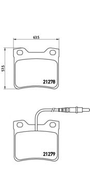 Тормозные колодки BREMBO P 61 038