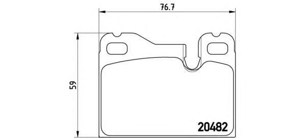 Гальмівні колодки BREMBO P 65 003