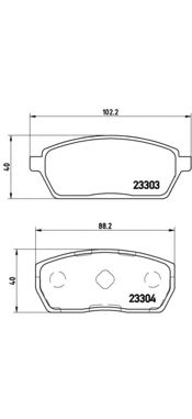 Тормозные колодки BREMBO P 79 017