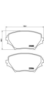 Тормозные колодки BREMBO P 83 055