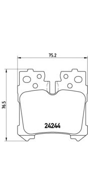 Тормозные колодки BREMBO P 83 076