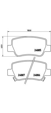 Тормозные колодки BREMBO P 83 112