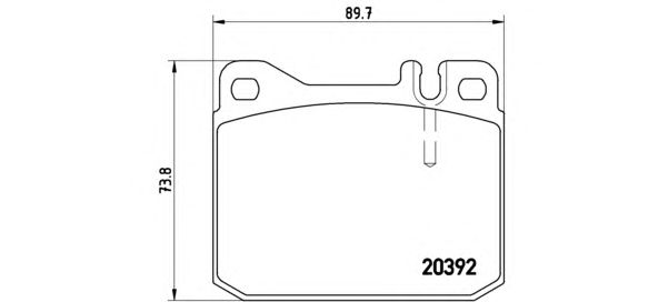 Тормозные колодки BREMBO P 85 007