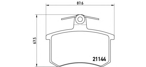 Тормозные колодки BREMBO P 85 013