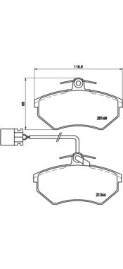Тормозные колодки BREMBO P 85 034