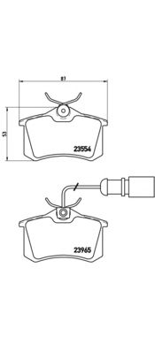 Тормозные колодки BREMBO P 85 058