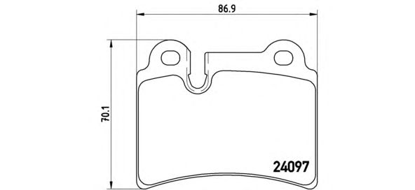 Гальмівні колодки BREMBO P 85 111