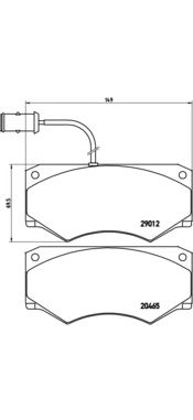 Тормозные колодки BREMBO P A6 013