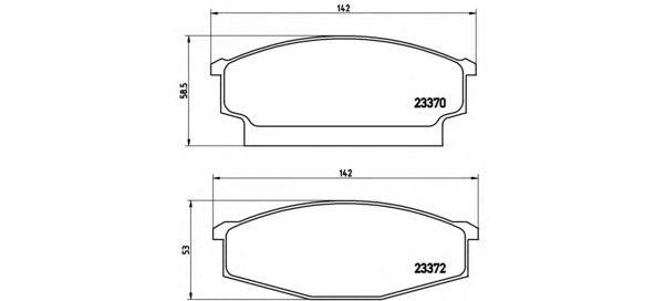 Гальмівні колодки BREMBO P B1 001