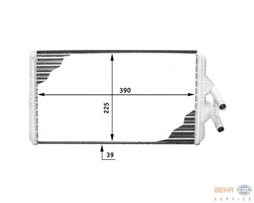 Радіатор опалення HELLA 8FH 351 312-381