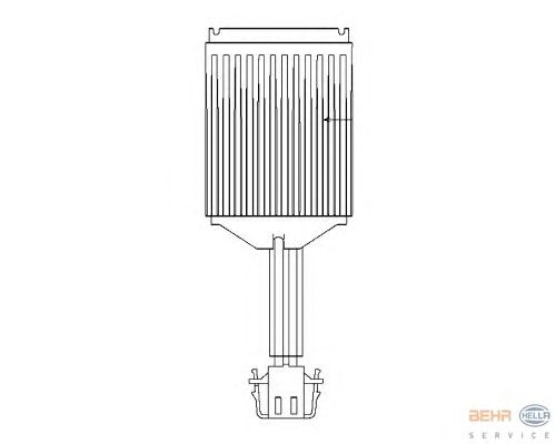 Регулятор, вентилятор салона HELLA 5HL 351 321-281