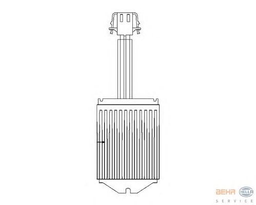 Регулятор, вентилятор салона HELLA 5HL 351 321-291