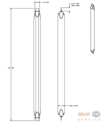 Осушитель кондиционера HELLA 8FT 351 335-301