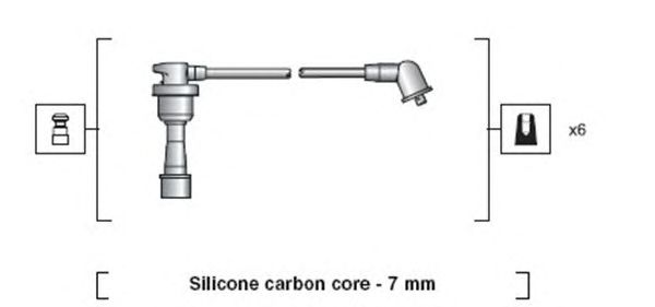 Комплект высоковольтных проводов MAGNETI MARELLI 941318111088