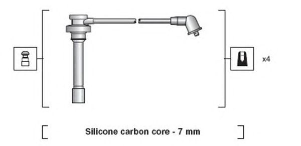 Комплект высоковольтных проводов MAGNETI MARELLI 941318111089