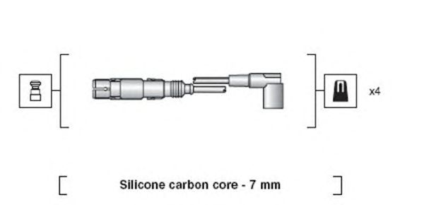 Комплект високовольтних проводів MAGNETI MARELLI 941318111163