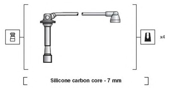 Комплект високовольтних проводів MAGNETI MARELLI 941318111180