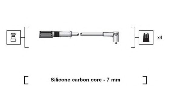 Комплект высоковольтных проводов MAGNETI MARELLI 941318111204