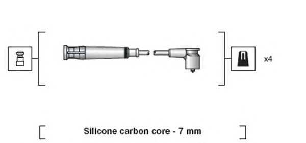 Комплект високовольтних проводів MAGNETI MARELLI 941318111269