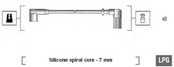 Комплект высоковольтных проводов MAGNETI MARELLI 941095670606