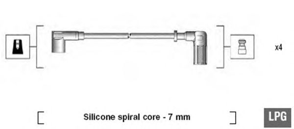 Комплект високовольтних проводів MAGNETI MARELLI 941095680607