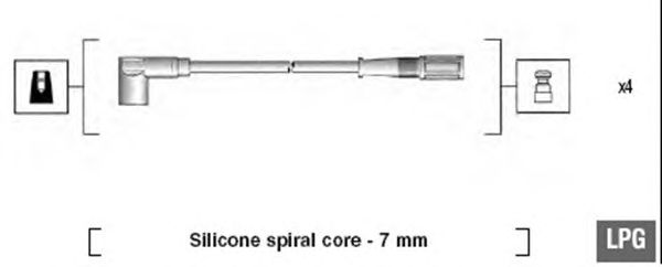 Комплект високовольтних проводів MAGNETI MARELLI 941095780616