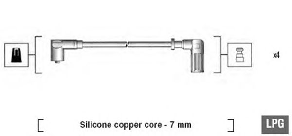 Комплект высоковольтных проводов MAGNETI MARELLI 941095870625
