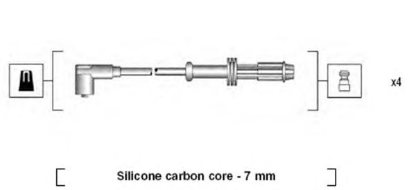 Комплект високовольтних проводів MAGNETI MARELLI 941135130701