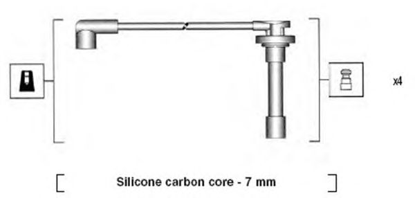 Комплект високовольтних проводів MAGNETI MARELLI 941255060816