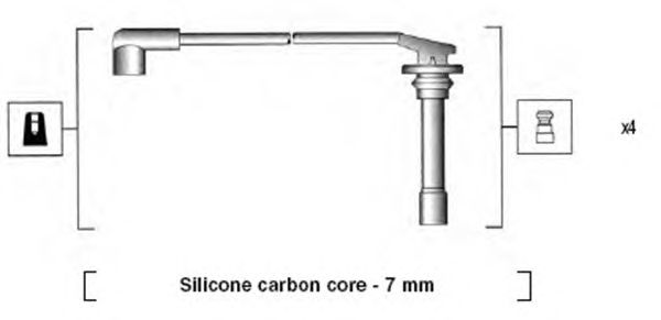 Комплект высоковольтных проводов MAGNETI MARELLI 941255070817