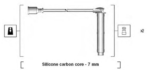 Комплект высоковольтных проводов MAGNETI MARELLI 941255180828