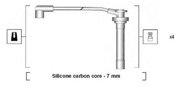 Комплект высоковольтных проводов MAGNETI MARELLI 941295050854