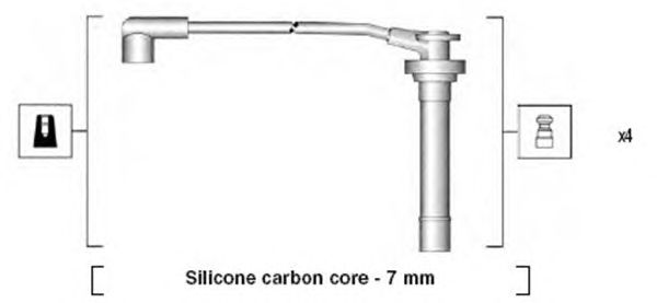 Комплект високовольтних проводів MAGNETI MARELLI 941295060855